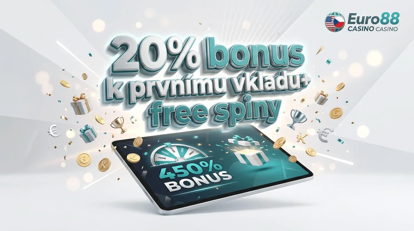 20% bonus k prvnímu vkladu+ free spiny
